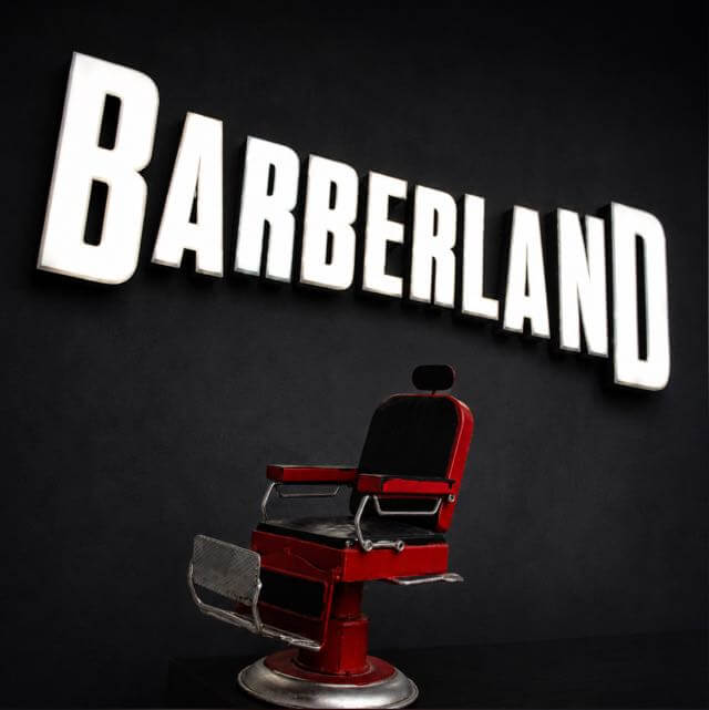 Logotipo Barberland Premium